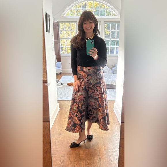 LA DoubleJ Vibrant Multicolor A-Line Skirt - Picture 4 of 8